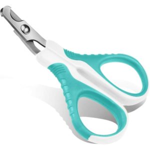 Professional Cat Nail Clippers Rabbit & Small Pet Cat Claw Clippers Scissors Stainless Steel Curved Shears Nail Scissors Cat Blue