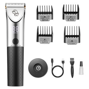 Professional Dog Clipper Cordless Electric Dog Hair Trimmer Dog Grooming Kit Cat Shaver Pets for dog cat hair around face eyes ears hind legs