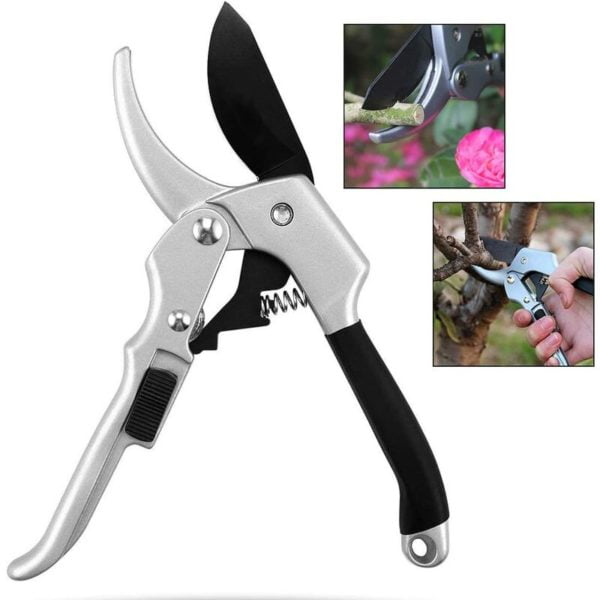 Professional Garden Pruning Shears, Ergonomic Pruning Shears with Rotating Handle, Bypass Gardening Pruning Shears