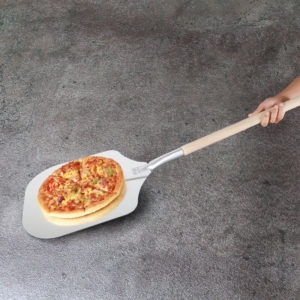 Professional Pizza Shovel Aluminum Pizza Shovel with Detachable Wooden Handle for Easy Storage, 90cm Long, Pizza Paddle