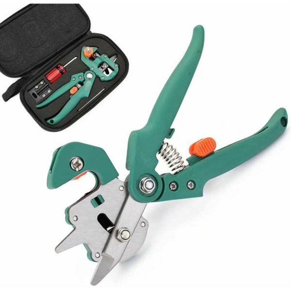 Professional grafting pliers, garden grafting scissors, pruning shears grafting pliers and fruit tree pruner with grafting knife and accessories