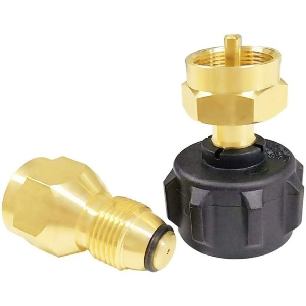 Propane Refill Coupler Adapter Universal for Propane Gas Tank Cylinder pol & qcc Valve Easy Refill to 1LB Bottle