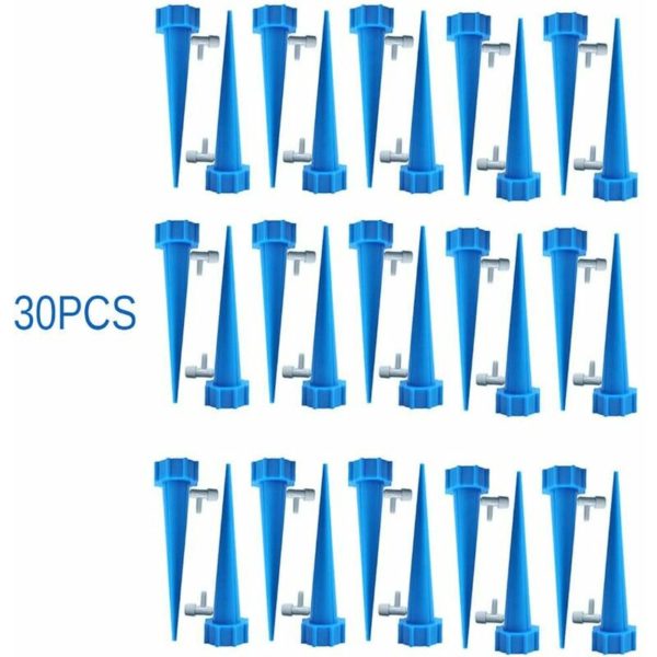 Qersta - 30PCS Drip Bottle, Drip Irrigation Bottle, with Control Valves, Drip Irrigation