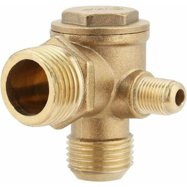 Qersta - 90 Degree Air Compressor Check Valve Normal Pressure Brass Male Thread Check Valve Accessories 201910mm