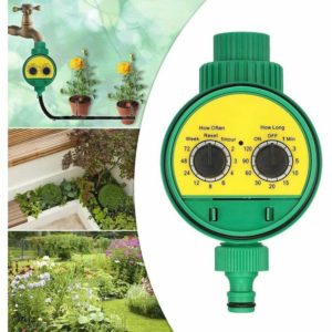 Qersta - Automatic Watering Timer, Programmable Digital Hose Faucet Timer Smart Sprinkler Irrigation Watering System Controller for Garden Farm Lawn