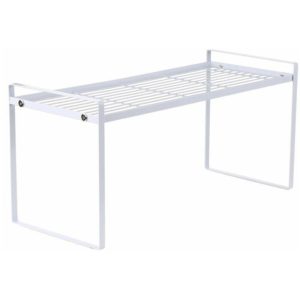 Qersta - Cabinet Layer Rack Kitchen Rack Countertop Telescopic Storage Rack Under Sink Storage Divider Single Layer Pot Rack