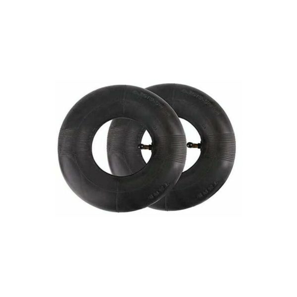Qersta - Dcolor 2 Pack 4.10/3.50-4 Inch Inner Tube for Hand Cart, Transport Cart, Garden Cart, 4.10-4 Replacement Hose