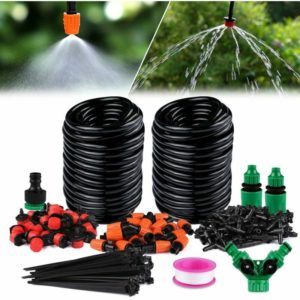 Qersta - Drip Irrigation Kit, diy Automatic Watering System with Micro Sprinkler Irrigation and 30m Hose, for Garden Greenhouse Vegetable Patch Lawn