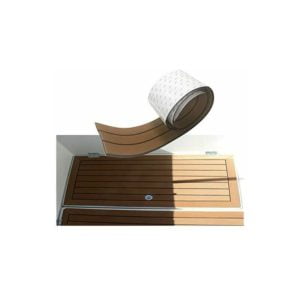 Qersta - New Generation Non-Slip eva Foam Marine Covered Floor Mat with 3m Adhesive, Synthetic Teak Decking for Boat, Kayak