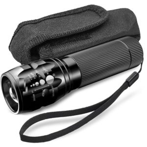 Qersta - Three-speed zoom led flashlight with bike-specific telescopic focus