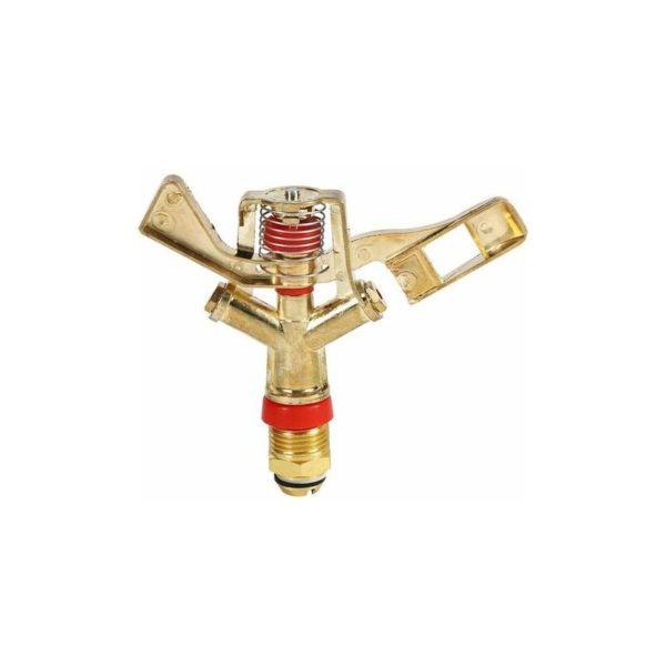 Qersta - Water Sprinkler, 1/2 Inch Connector Brass Swing Arm Water Sprinkler for Lawn Irrigation Garden Watering