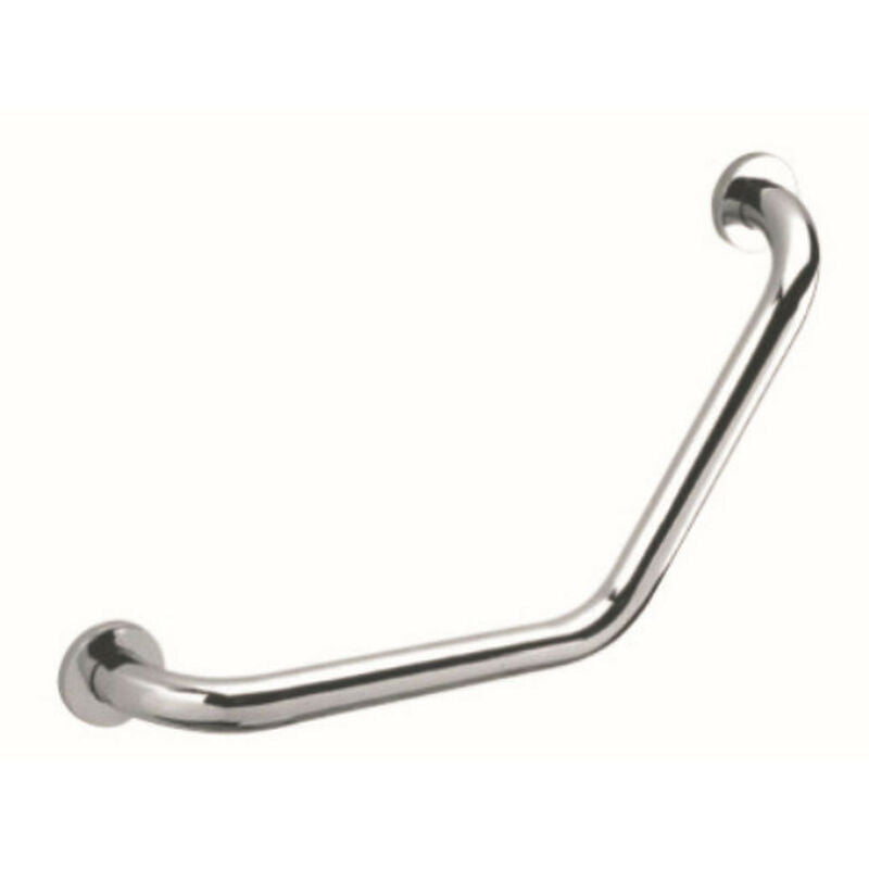 RAK - Angled Grab Rail - Silver - Silver - Garden Equipment Review