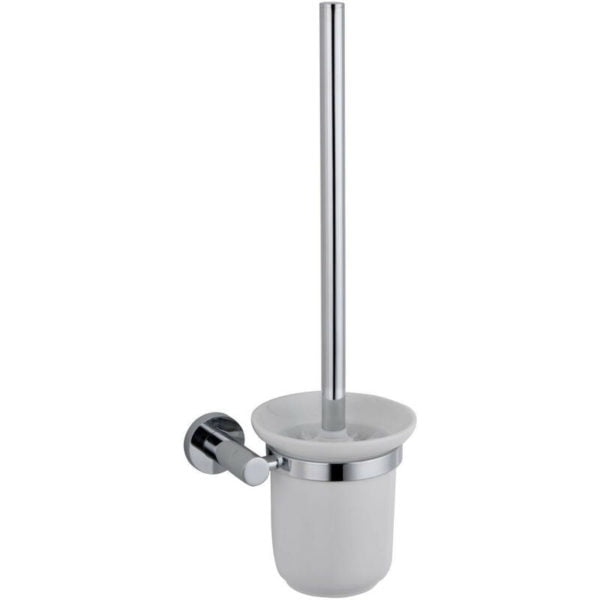 RAK - Sphere Toilet Brush And Holder - Chrome SPH9908 - Chrome / Glass