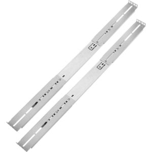 Rackmatic - 500 mm extendable telescopic side rails for 19 ipc rack enclosures, Silver colour