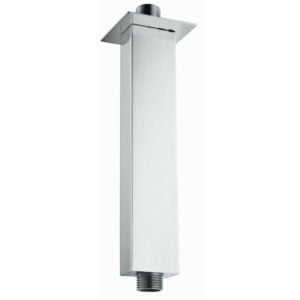 Rak Chrome 250mm Rectangular Brass Ceiling Arm - RAKSHW0002 - Chrome