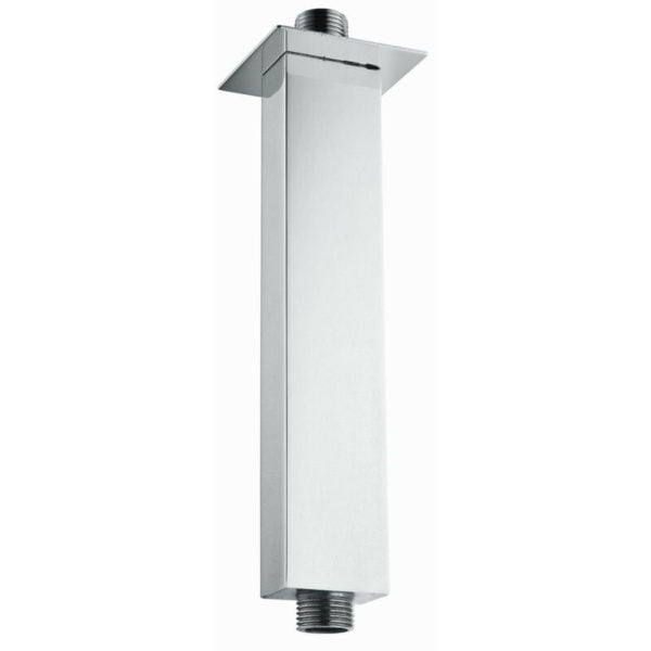 Rak Chrome 250mm Rectangular Brass Ceiling Arm - RAKSHW0002 - Chrome