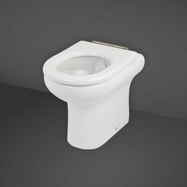 Rak Compact Rimless Back to Wall Toilet 455mm Comfort Height - Ring Seat