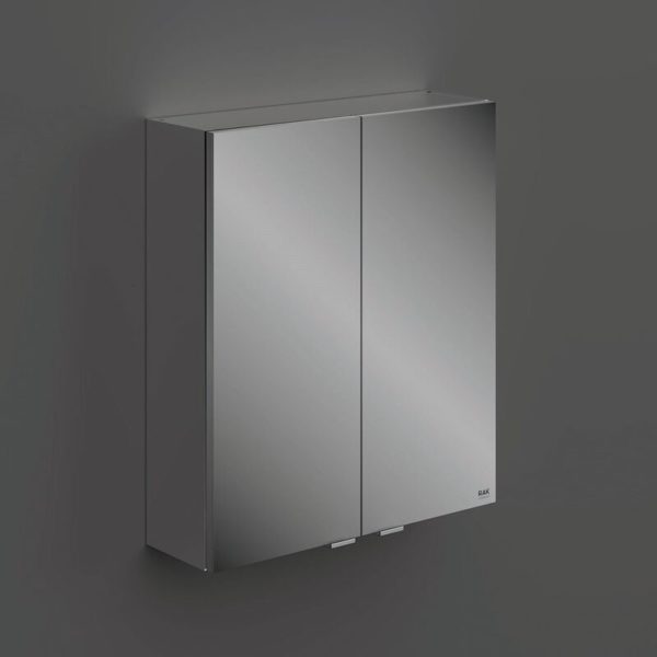 Rak Joy 2 Doors Wall Hung Mirror Cabinet 600mm Wide