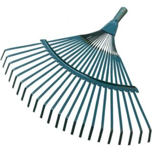 Rake Head Shrub Steel Cable Broom Shaped Odorless Lawn Portable Courtyard Deciduous Leaf Tool Garden Agriculture Lawn Non-Toxic 22 Tooth Durable