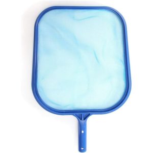 Readcly - Professional Sheet Plastic Rake Net Mesh Skimmer Clean Tool for Swimming Pool Pond Hot Tub Fountain Fish Tank Blue