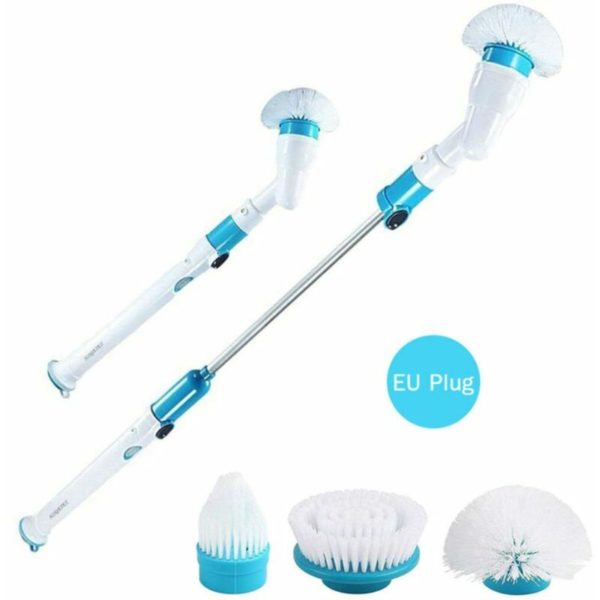 Rechargeable Electric Cleaning Brush Long Telescopic Handle Tile Bathtub Brush Cordless Household Cleaning Brush