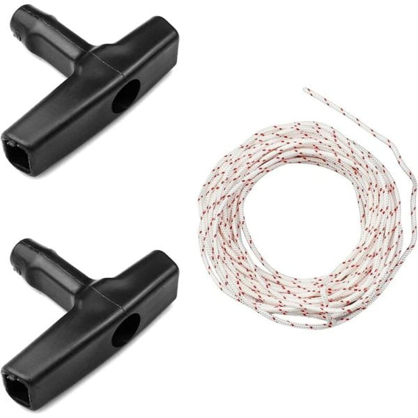 Recoil Starter Rope,Pull Cord,4 Meters Nylon Pull Cord 2 Pieces for Lawn Mower Brush Cutter Engine Spare Mower Accessories