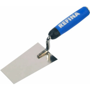 Refina - 120mm Square End Stainless Steel Plastering Trowel