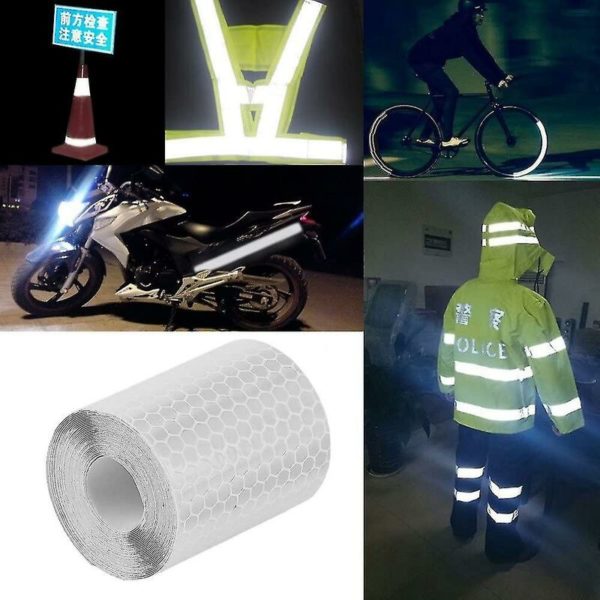 Reflective Tape, 5cm Width 3m Length, Automotive Motorcycle Trailer Tractor Truck Reflec