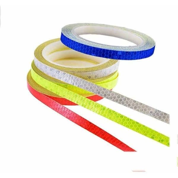 Reflective Tape, Safety Tape Sticker, Reflective Bike Stickers, Reflective Tape for Night Safety Fixing for Bike, Car, Stroller, Helmet, Motorcycle,