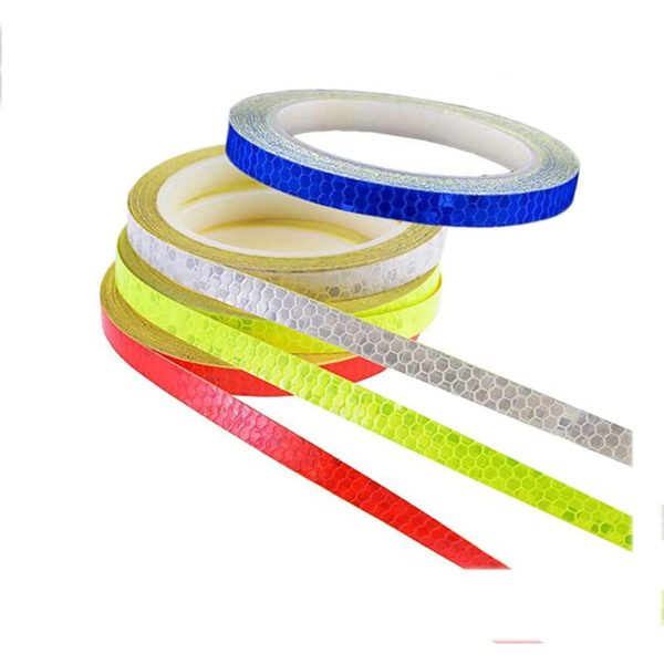 Reflective Tape, Safety Tape Sticker, Reflective Bike Stickers, Reflective Tape for Night Safety Fixing for Bike, Car, Stroller, Helmet, Motorcycle,