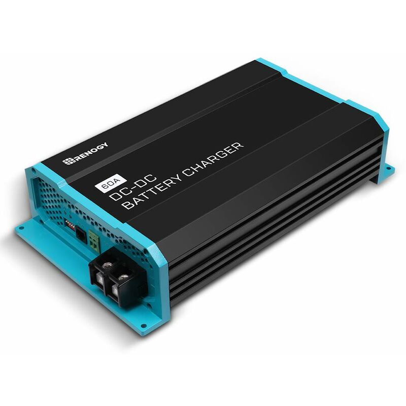 Renogy - 12V 60A dc to dc On-Board Battery Charger for Flooded, Gel, agm, and Lithium Batteries, Using Multi-stage Charging in RVs, Commercial