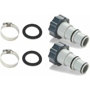 Replacement Intex Fit aru Threaded Pump Hose Adapter with Clamp--