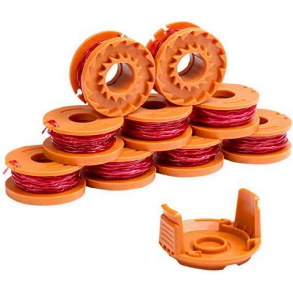 Replacement Spool for Trimmer WG163 WG155 WG180 Compatible with Worx WA0010 Automatic Power Plug Weed Eater String Cordless Edger Line