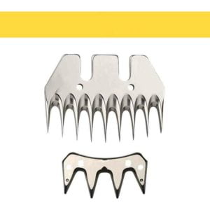 Replacement blades for electric shears, 9 blades with straight teeth for shears, one large and one small