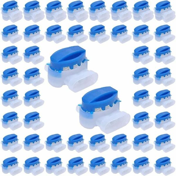 Resin Filled Cable Connectors for Garden & Outdoor and Robot Lawn Mower, 50 Pieces