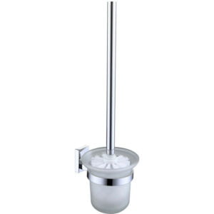Resort Toilet Brush Holder - Chrome C17194 - Chrome / Glass - RAK