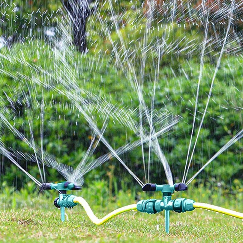 Rhafayre - Yard Sprinklers with 360 Degree Rotation, Large Coverage Area Garden Sprinkler, Home Automatic Irrigation System for Backyard, Soil,