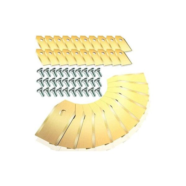 Robot Lawn Mower Blade, 30 Universal Replacement Blades Replacement Knife Fits All Husqvarna Robotic Lawn Mowers