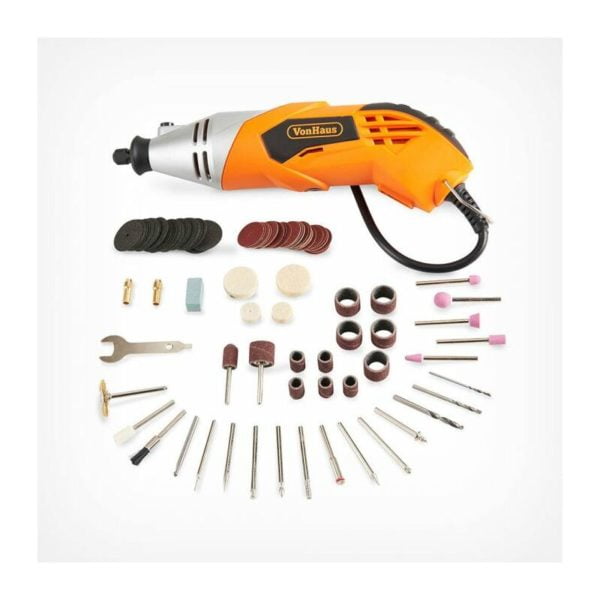 Rotary Tool/Multitool Combitool Multi Purpose Heavy Duty 170W with 120PC Accessory Set & Storage Case - Variable Speed Switch - Vonhaus