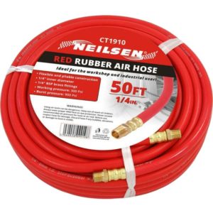 Rubber Air Hose Line 50ft For Air Compressor 1/4' bsp 300 psi - Neilsen