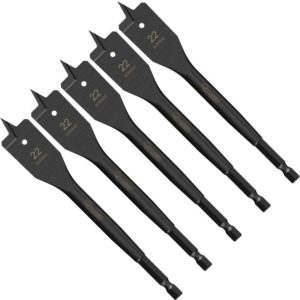 Sabrecut - 5pcs 22mm x 152mm Impact Rated Spade Bits - SCRIW22_5