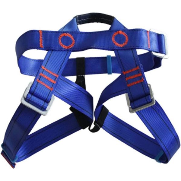 Safety Harness Kits Fall Arrest Restraint Harness Protective Harness Kit Height Adjustable Harness for Safety Belt, Rescue Rope, Aerial Work(Blue)