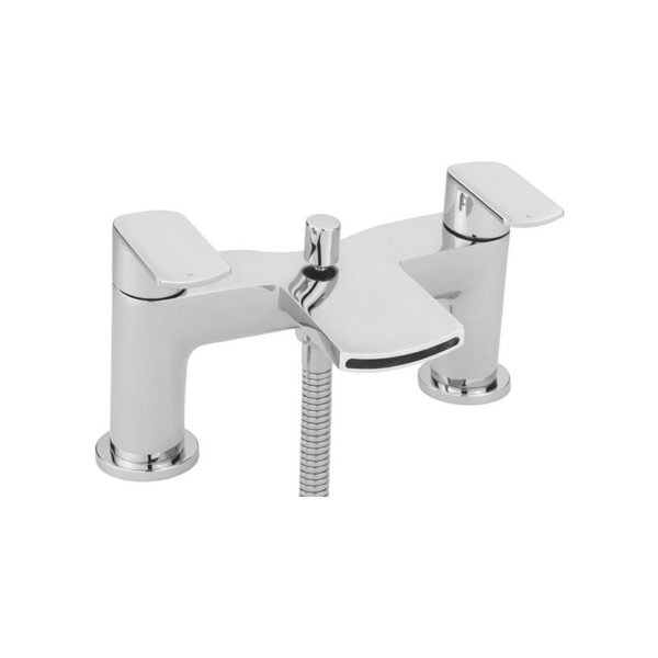 Sagittarius - Tivoli Bath Shower Mixer Tap with Kit Pillar Mounted - Chrome