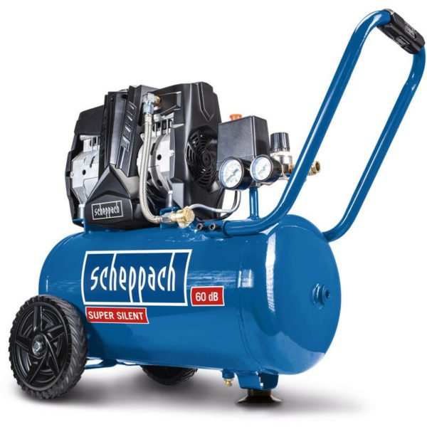 Scheppach - HC25Si 550W 24ltr Silent Air Compressor - Oil Free