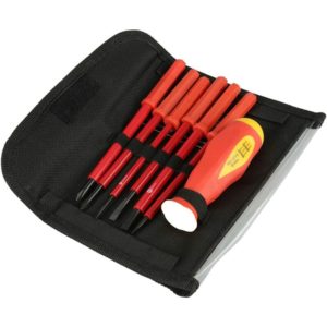 Screwdriver Set, 7pcs/Set Insulated Multi-Function Cross Electrician Screwdriver Set SL3/SL4/SL5/SL6/PH1/PH2 Repair Tools