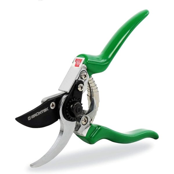 Secateurs Faucon Straight blade Japanese steel and Teflon. Flower Scissors Cut Bypass Dry Wood and Green 215 mm