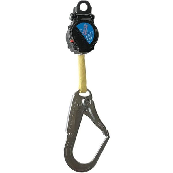 Self-Retracting Fall Arrester with Strap 1.5 m Fall Stop + Retractable Hook Lifeline Strap Personal Protection and Safety Equipment Harness connection