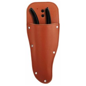 Shear Holster, pu Leather Tool Sheath with Metal Holder, Belt Bag Cover for Pliers, Secateurs, Scissors, Knife or Garden Multifunction Accessories