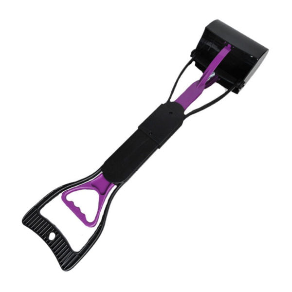 Shovels Poop Picker Pet Supplies Toilet Pick Up Larger Pliers Long Handle Foldable Dog Toilet Shovel Artifact,Purple