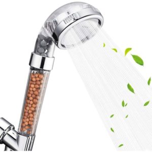 Shower Head, Filter Filtration High Pressure Water Saving 3 Mode Function Spray Handheld Showerheads for Dry Skin & Hair